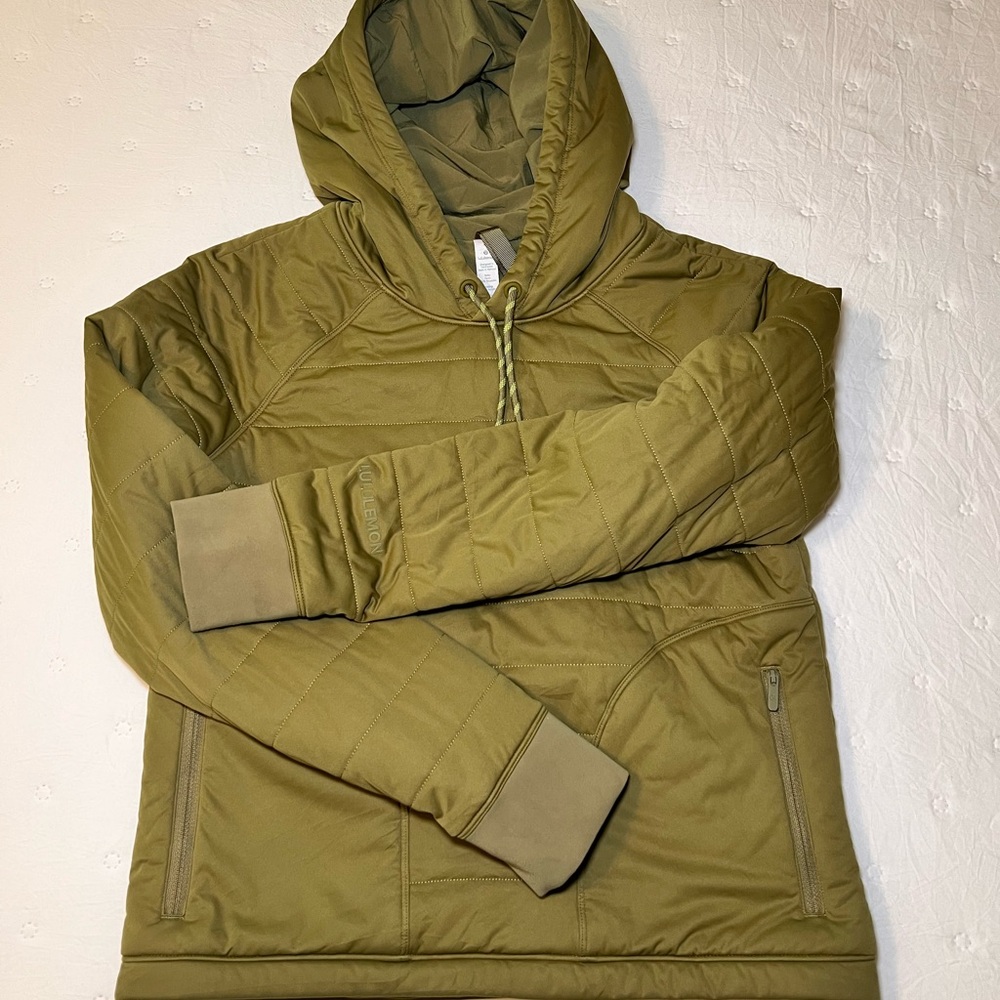 Lululemon Dynamic Sage Green Quilted Hoodie